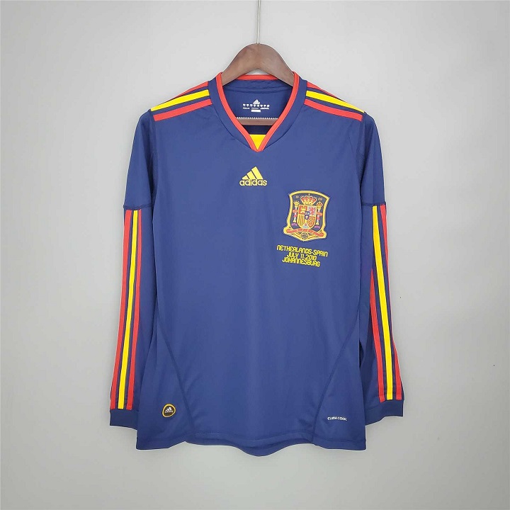AAA Quality Spain 2010 World Cup Away Long Soccer Jersey